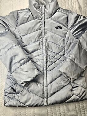 The North Face Aconcagua Jacket Women's Gray Puffer Medium